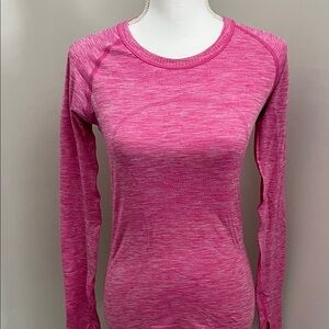 lululemon athletica Fuchsia Long Sleeve Tee